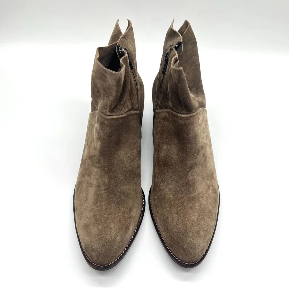 Paul Green Womens Size 8.5 US 6 UK Faye Brown‎ Suede Leather Ankle Boots Shoes